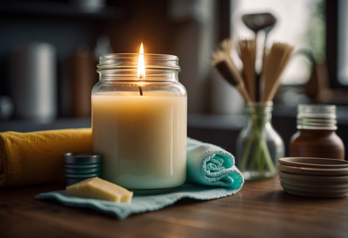 How to clean and remove soy wax from candle jars