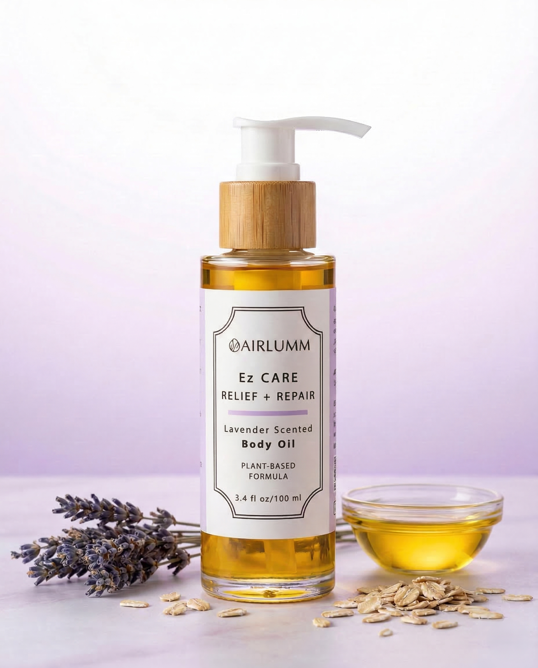 lavender and tea tree oil for eczema Ez Care Relief + Repair Body Oil — Lavender – AirLumm